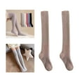 thumbnail image 2 of Calcetines hasta la rodilla Yinane Calentadores de piernas caqui, 2 of 8