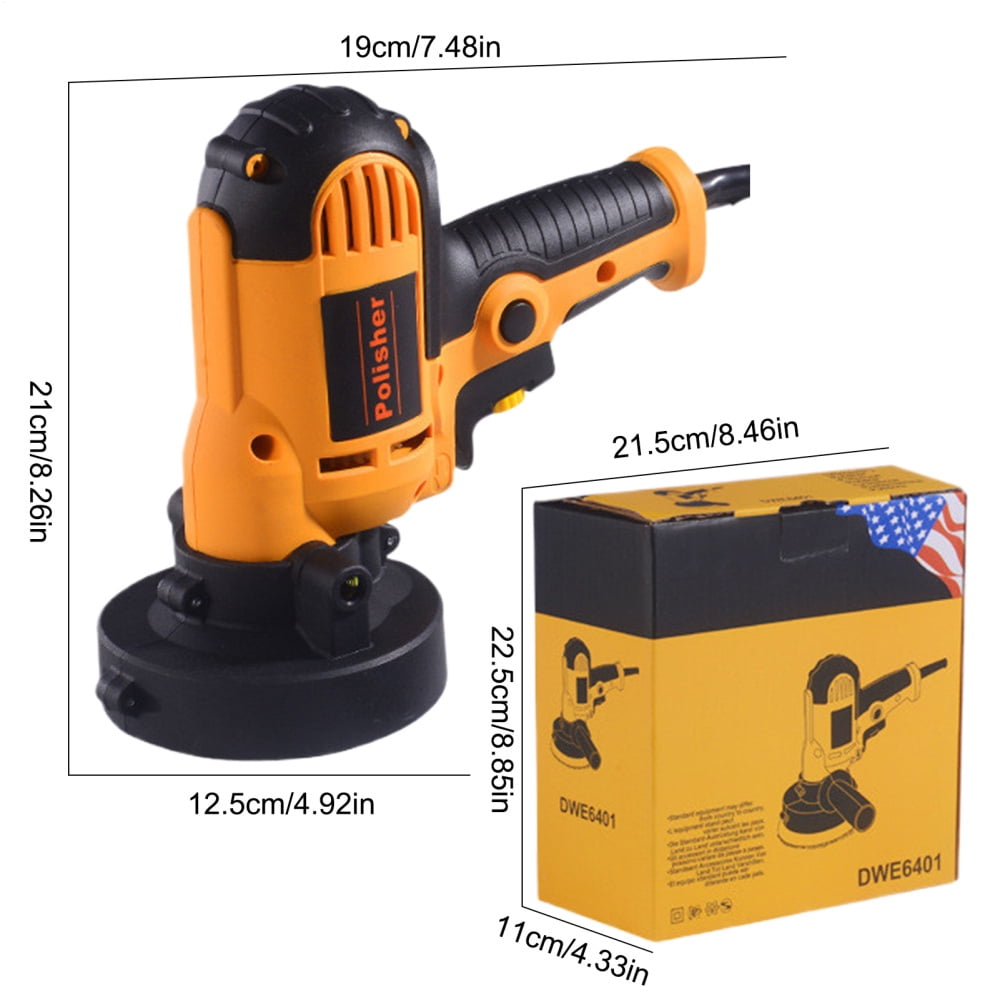 Ksruee Polisher For Car Detailing Car Buffers And Polishers 220V Body Repair Grinders Handle Buffing Machine Car Polishing Machine Multi-Purpose For Car