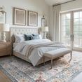 thumbnail image 4 of VUNATE 9'x12' Area Rugs for Living Room Washable Rugs Floral Vintage Area Rug Boho Indoor Carpet Soft Rugs for Bedroom Office Dining Room Kitchen Accent Rug Contemporary Home Decor Multicolor, 4 of 6