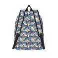thumbnail image 2 of Picia Tropical Sloth Printed Canvas Daypack - Stylish and Durable Vintage Compact Backpack - Class, Work, Travel, or Laptop Bookbag,Organized Compartments-Medium, 2 of 6