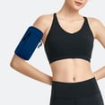 thumbnail image 2 of LQCrafK Unisex Running Phone Arm Bag PU Material Sweat-Proof Water-Resistant Adjustable Arm Strap Double Zipper Pouch for 7-inch Phones Keys Cards Headphones Outdoor Sports Gym Fitness, 2 of 6
