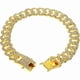 thumbnail image 1 of Collar perro cadena cubana 13mm oro, 10", cristales, para gatos y perros, 1 of 4