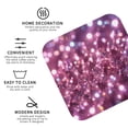 thumbnail image 3 of Glitter Sparkles Shimmer Set of 6 Faux Leather 4 Inch Coasters Drinks Tabletop Home Dinning Square, 3 of 6