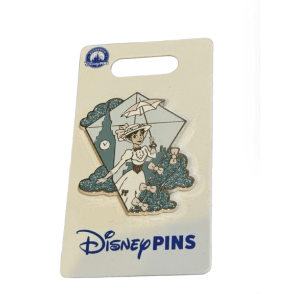 Disney Parks Mary Poppins Holding Umbrella Pin New with Card