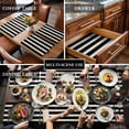 thumbnail image 3 of Modern Stripes Lines Placemats Set of 4,Wipeable Washable Table Mats for Dining Tables, Vintage Black and White Place Mats for Kitchen Event Party Tabletop Decor, 3 of 9