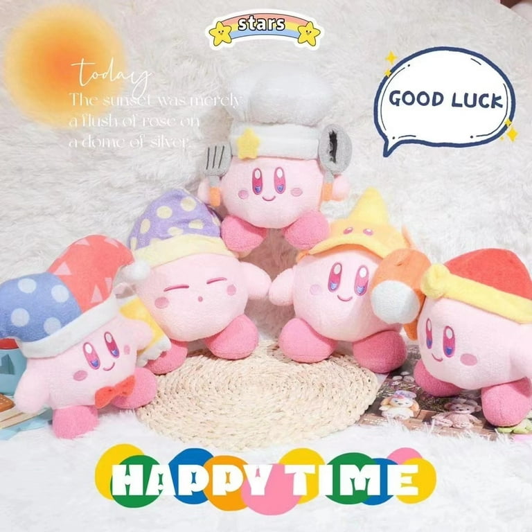Kawaii Star Kirby Plush Doll Heart Kirby Quality Cartoon Stuffed Peluche  Toys For Children Christmas Birthday Great Gift