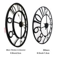 thumbnail image 4 of 24 Inch Large Modern Decorative Wall Clock Metal Home Decor Clocks for Living Room Kitchen, 4 of 8