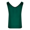 thumbnail image 4 of Fanxing Ladies Satin Tank Tops Cozy Sleeveless T Shirts for Women 2025 Summer Going Out Tops Green,L, 4 of 6