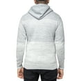 thumbnail image 2 of X RAY JEANS Mens Color Blocked Hooded Sweater, Light Grey White, L, 2 of 5