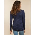 thumbnail image 3 of Motherhood Maternity Long Sleeve Side Ruched Maternity T Shirt, 3 of 28