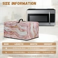 thumbnail image 5 of TSOVTHRID Pink Marble Texture Print Microwave Oven Dust Cover Microwave Oven Cloth Cover Stain Resistant Universal Case Protections Protector with Handle, 20.9"W x 15.7"D x 12.4"H, L, 5 of 7