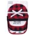 thumbnail image 2 of Set de babero y gorra de algodón Hudson Baby Christmas Tree Farm, 2 of 2