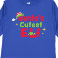 thumbnail image 4 of Inktastic Christmas Santa's Cutest Elf Boys or Girls Long Sleeve Toddler T-Shirt, 4 of 5