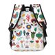 thumbnail image 4 of Disketp Alpaca Flower Mochila Estampada para Hombre y Mujer – Mochila Ligera Clásica con Múltiples Bolsillos para Universidad, Trabajo y Viajes-One Size, 4 of 5