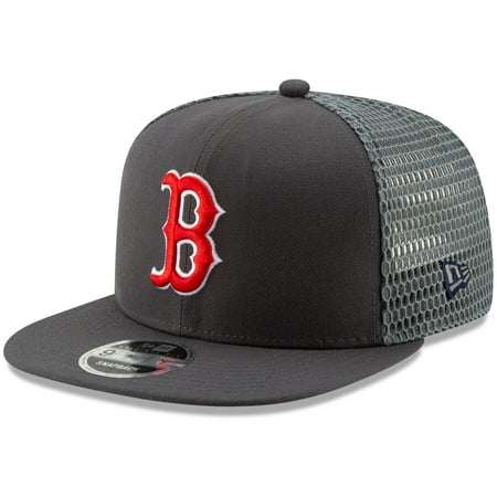 - Boston Red Sox New Era Mesh Fresh 9FIFTY Adjustable Snapback Hat - Graphite - OSFA