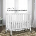 thumbnail image 3 of Dream On Me, 3 in 1 Birch Folding Portable Crib - White, 3 of 7