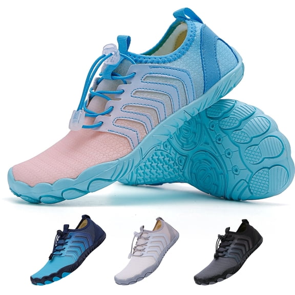 BERANMEY Hiking Barefoot Shoes Womens Mens Non-slip Quick Dry Breathable Water Shoes for Women Athletic Shoes Workout Shoes with Drainage Lightweight Grounded Footwear