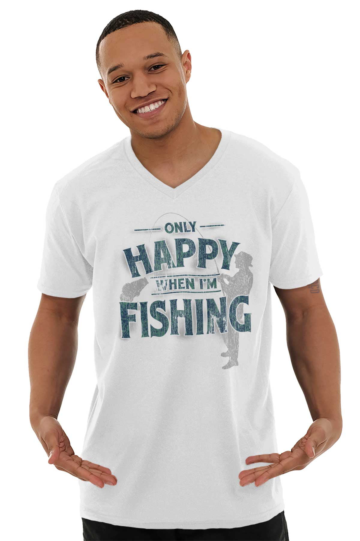 Fishing T-Shirt Funny Novelty Mens tee TShirt Caught Sod All Fishing Club 