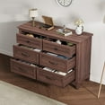thumbnail image 4 of Commode à 6 Tiroirs, Coffre de Rangement Autoportant de 47 Pouces de Large pour Chambre, Salon et Entrée, 4 of 7