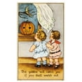 thumbnail image 2 of Vintage Apple Collection 16x24 Gold Ornate Wood Framed with Double Matting Museum Art Print Titled - Goblins.tif, 2 of 4
