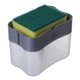 thumbnail image 1 of Automatic Liquid Adding Box Press Out Scouring Pad Injector Dishwashing Pot Brush Soap Lye Box Household Kitchen Cleaner Tools (Color : Gray), 1 of 5