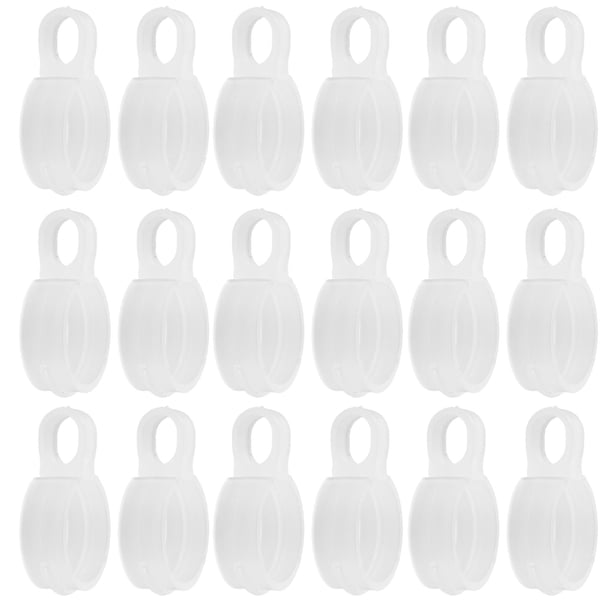 100 ganchos resistentes al viento para tendedero: hebillas de fijación resistentes al viento para perchas de ropa - Abrazaderas de plástico resistentes para tendederos y bastidores de bordado