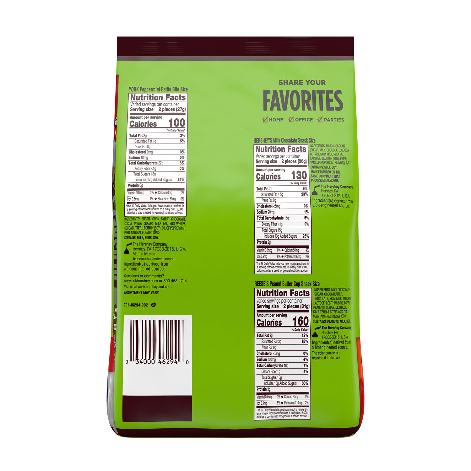 Hershey's Assorted Chocolate Variety Pack, 25 oz photo 3