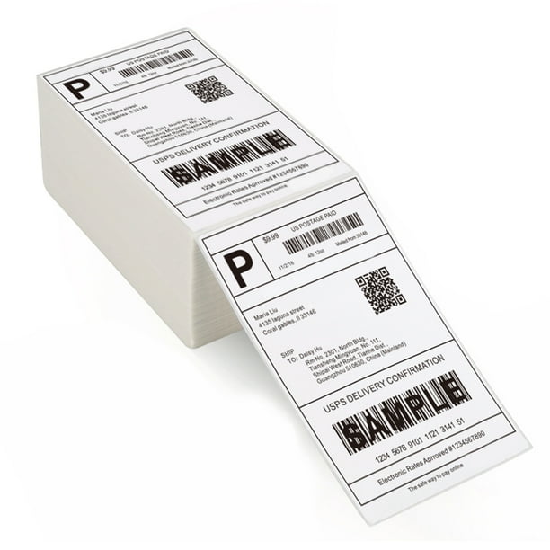 Eccomum Thermal Shipping Labels 4x6in Shipping Package Thermal Printer All Purpose Label Paper Sticker Self Adhesive Waterproof Oil Proof Scratch Suitable For Zebra Ups Ebay Shopify Fedex Labeling Walmart Com