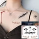 thumbnail image 3 of De Pegatinas De Tatuajes Temporales De Cara De Halloween, Pegatina De Tatuaje De Telaraña De Halloween Para Fiesta, Festival, Accesorios De Disfraz De Cosplay 12 Hojas Speravity HA038432-00, 3 of 6