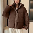thumbnail image 5 of Uaswgudfs ​Women's Hooded Quilted Puffer Coat - Insulated Full Sleeve Zipper Snap Closure for Cold Weather​, 5 of 9