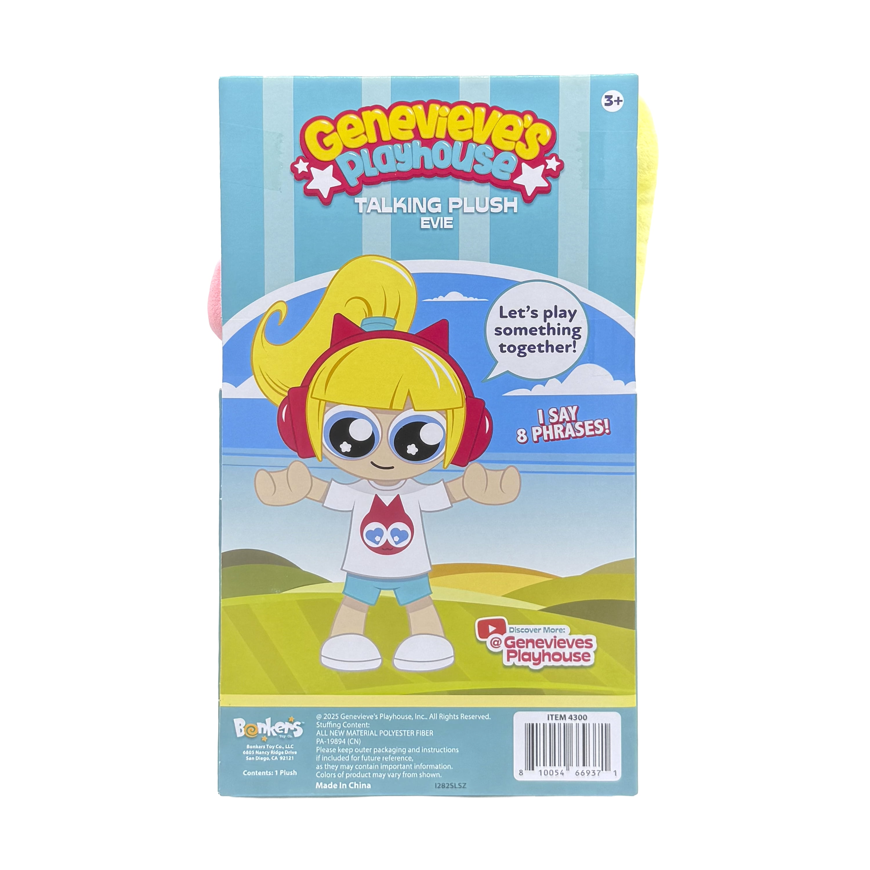 Genevieve's Playhouse Talking Plush Toy – Educational and Interactive Learning, Ages 3+