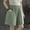 Mint Green, variant on Women's Shorts Plus Size with Pockets Summer Loose Casual Straight Leg Cargo Shorts