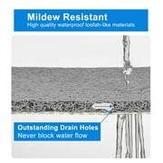 Semfri PVC Loofah Bath Mat 24 x 24 inch Quick Drying Shower Stall Mat Non Slip Shower Mat