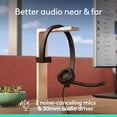 thumbnail image 3 of LOGITECH USB-A HEADSET MONO H570E, TEAMS, 3 of 7