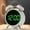 White case with green letterin, variant on Ultra-Loud Alarm Clock with Powerful Metal Chime Essential for Heavy Sleepers Multi-Functional Plug-In Alarm Clock