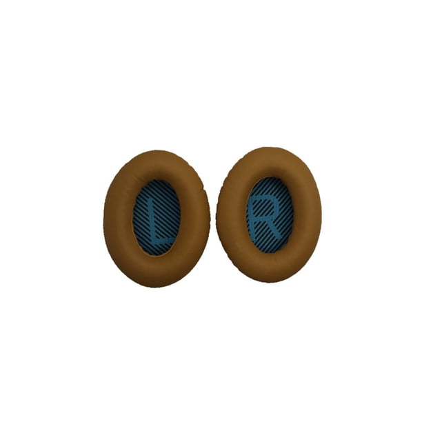 sweethay Earphones Cushion Ear Pads Head-mounted Earpads Mesh Earmuff Protection Gamer Cover Replacement for QC35 Headphones Khaki+Blue Caqui+Azul