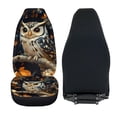 thumbnail image 6 of XYZCANDO Stylish Front Car Seat Covers featuring Autumn Owl Print - Durable Breathable Protector For All Seasons, 6 of 10