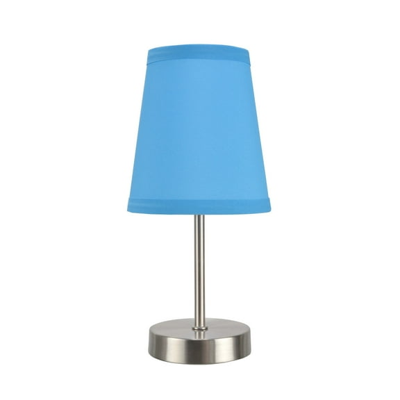 Aspen Creative 40085-7, 1-Pack Set - One-Light Candlestick Table Lamp, Contemporary Design in Satin Nickel, 10" High