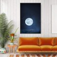 thumbnail image 2 of IDEA4WALL Framed Canvas Wall Art for Living Room, Bedroom Moon with Bright Canvas Prints for Modern Home Decoration Ready to Hang, 2 of 4