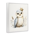 thumbnail image 2 of Stupell Industries Eclectic Watercolor Nursery Owl White Framed Giclee Art, 24 x 30, by LSR Design Studio, 2 of 8