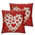 thumbnail image 2 of Acheng  Happy Mother's Day Letter Red Throw Pillow Cover, 2pcs Show Love to Mum Cushion Case Decoration for Sofa Couch White, 2 of 6