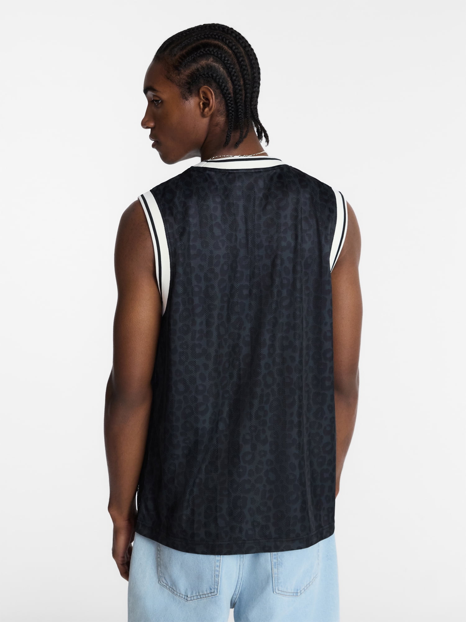 No Boundaries Printed and Solid Mesh Tank Top, Men's XS-4XLT