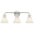 thumbnail image 2 of Possini Euro Design Possini Euro Cielo 24" Wide Brushed Nickel 3-Light Bath Light, 2 of 9