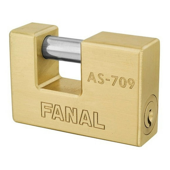 Candado De Laton 75mm Gancho Corto Llave De Cs1-as-709