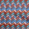 thumbnail image 1 of oneOone Velvet Brown Fabric Geometric Sewing Craft Projects Fabric Prints By Yard 58 Inch Wide, 1 of 4