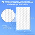 thumbnail image 2 of Magic Sponge Eraser Sheets,100 Count Convex Point Melamine Sponge, Thickened, Long Lasting, Disposable Cleaner Pads Eraser Wipes for Kitchen Shoe Dining Table Furniture Bathroom Hard-to-Reach Places, 2 of 6
