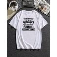 thumbnail image 1 of Camiseta con estampado "El Gran Abuelo", camisetas para hombre, camiseta informal de manga corta para verano, camiseta deportiva de ocio, 1 of 9