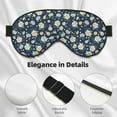 thumbnail image 4 of Naloa Daisy Floral B Print Sleep Mask for Sleeper, Light Blocking Sleeping Eye Mask for Women Men, Eye Shade with Adjustable Strap for Travel, Nap,Meditation, 4 of 7