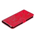 thumbnail image 2 of Funda de piel con estampado de flores de encaje para Xiaomi Mi CC9, color rojo, 2 of 4