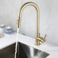 304 stainless steel kitchen pullout faucet hot and cold retractable